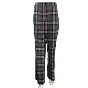 Pendleton Petite 4 Gray Red Plaid Pants